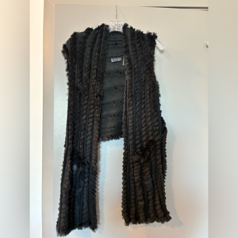 Love Token Real Rabbit Fur Vest
